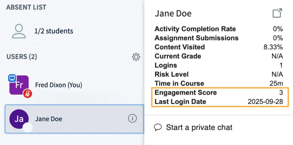 Analytics from Moodle at your fingertips in BigBlueButton
