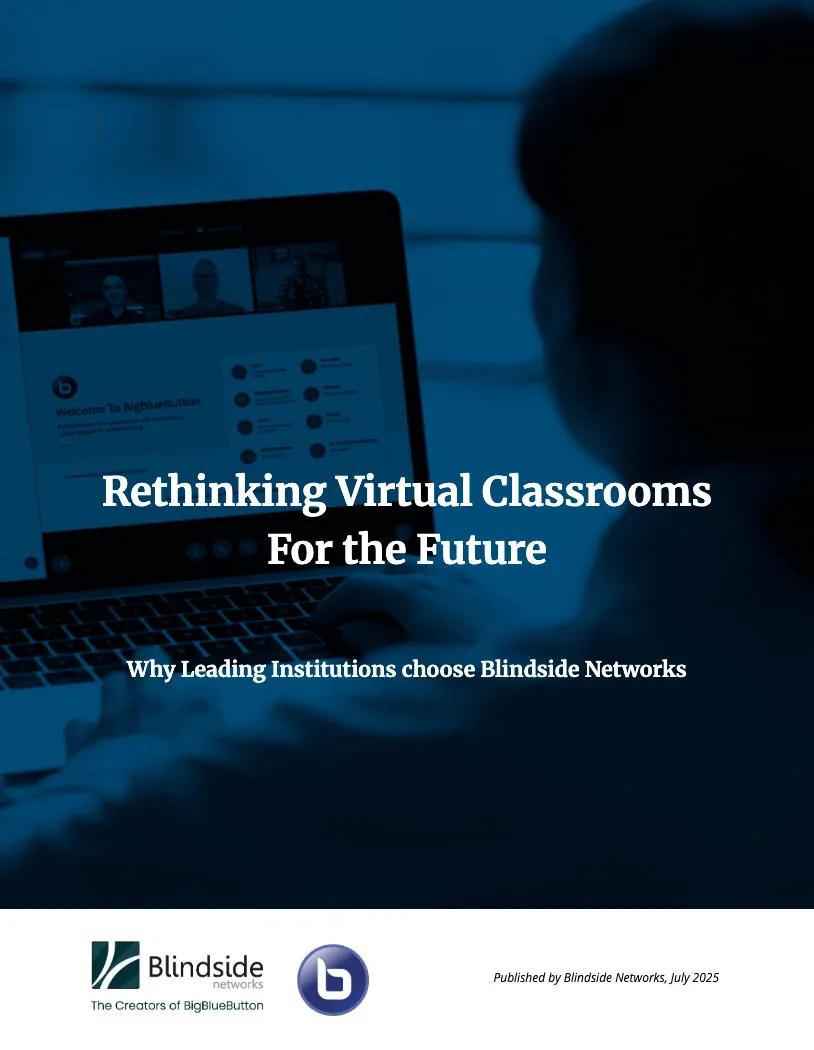 Cover of the Rethinking Virtual Classrooms whitepaper